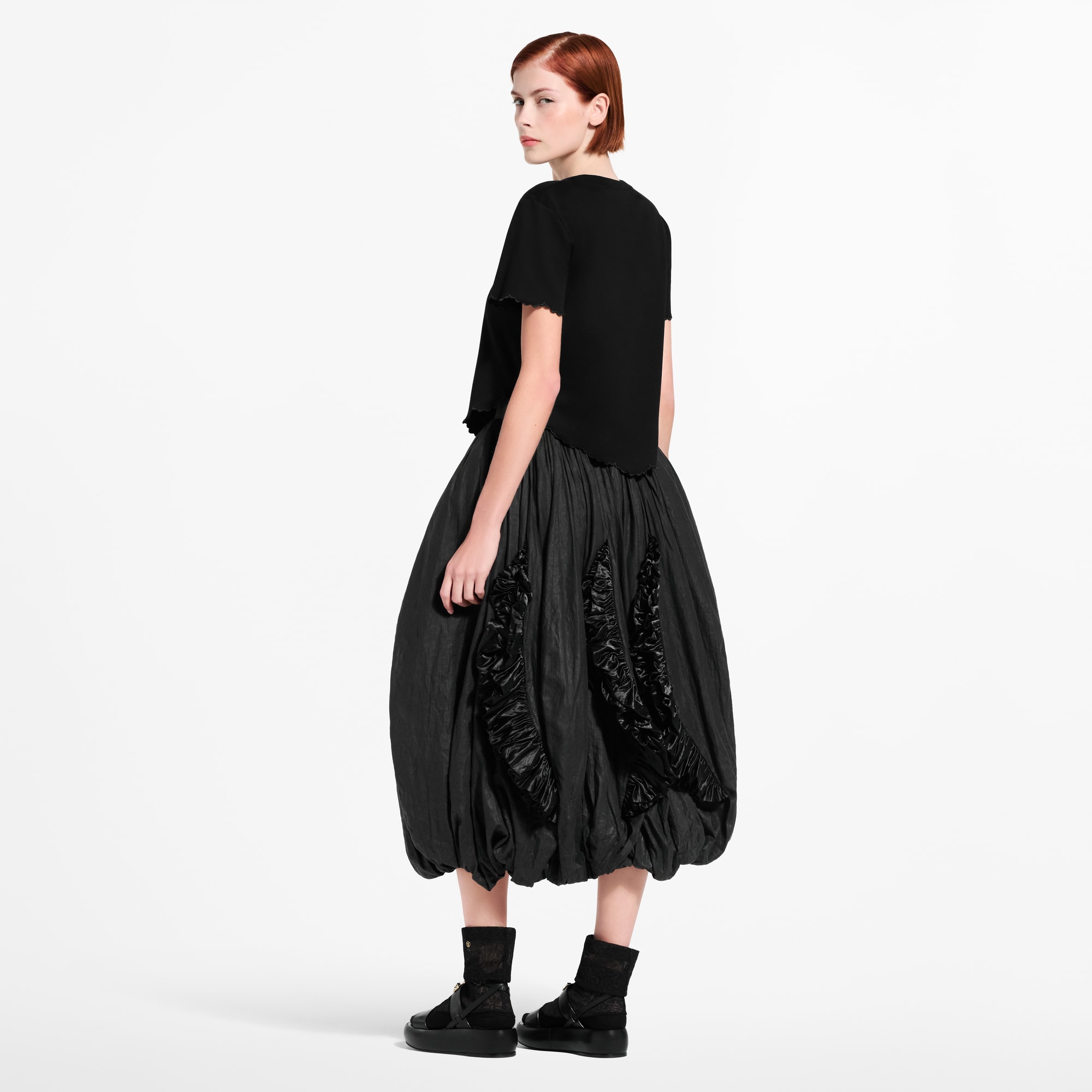 Scallop Hem Crop Top - Women - Ready-to-Wear | LOUIS VUITTON ®